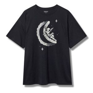 Torrid Lace Cherub Oversized Heritage Jersey Tunic Tee - Size 1